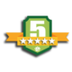 5 star badge