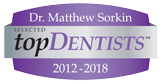 top dentist 2012 - 2018 award