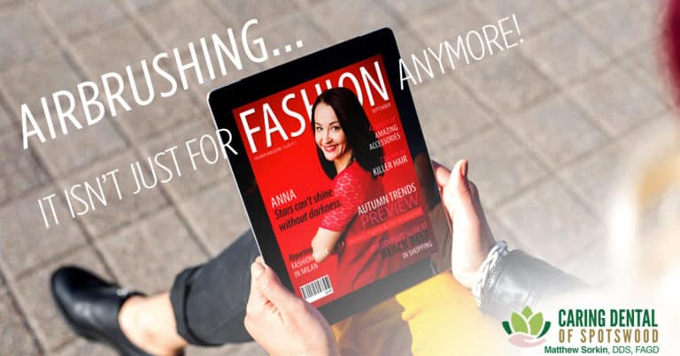 woman reading a digital magazine